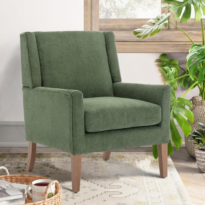 Our Take on the COLAMY Green Wingback Chair: Comfort Meets Style