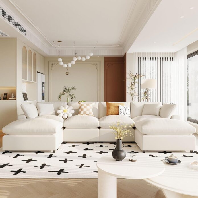 Evedy U-Shape Sectional Sofa Review: Our Cozy, Modular Haven
