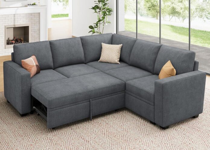 Our HONBAY Sleeper Sofa Review: Stylish Comfort Meets Smart Storage
