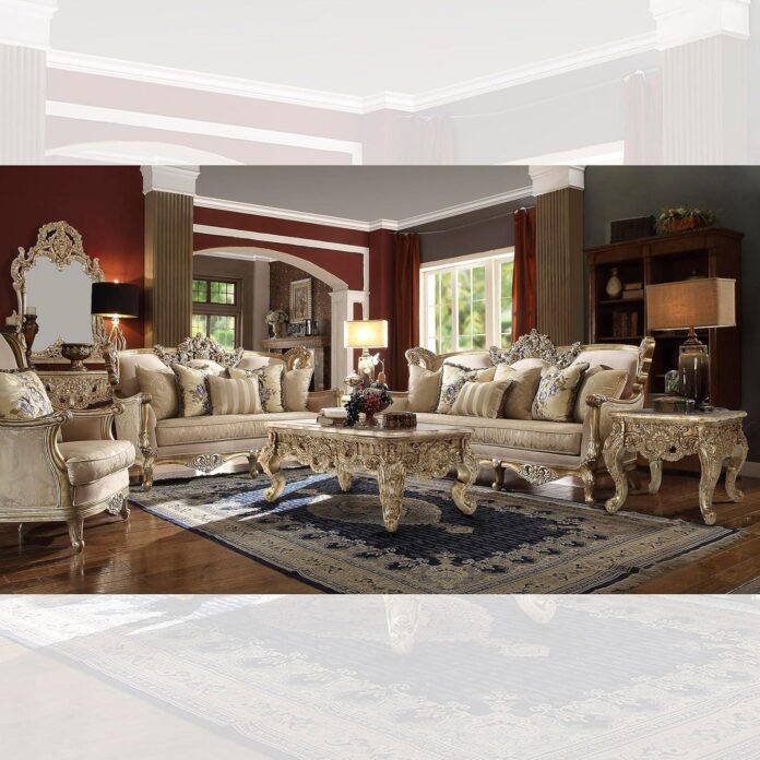 Our Take on the Homey Design HD-04: Luxe Sofa Set in Bright Gold