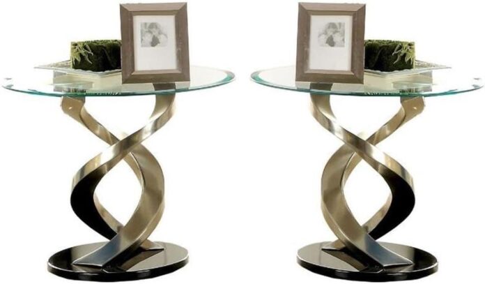 Our Take on the Home Square Crook Stainless Steel End Table Set