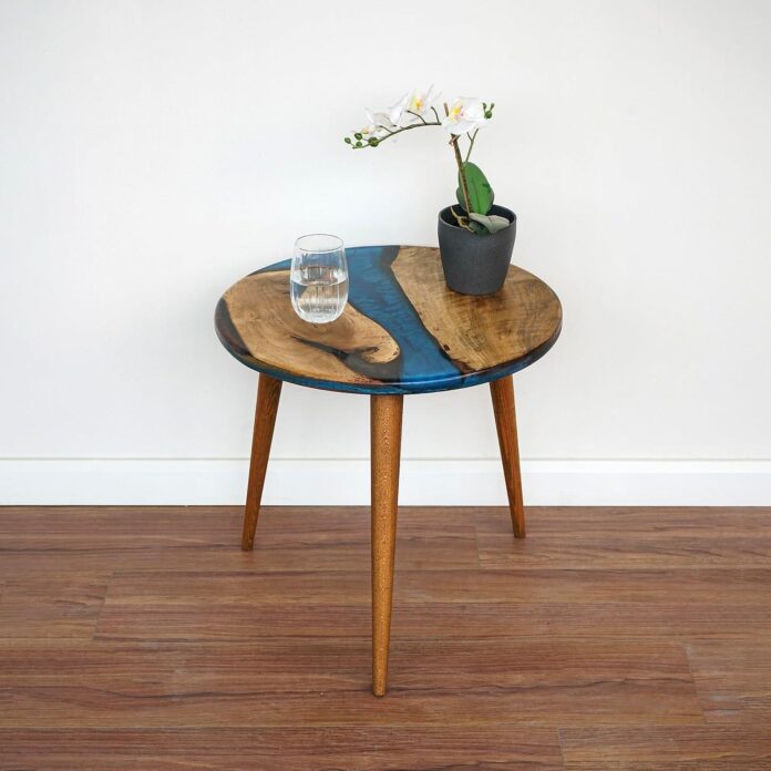 Why We Love the 20″ Resin Walnut Side Table: Style Meets Function