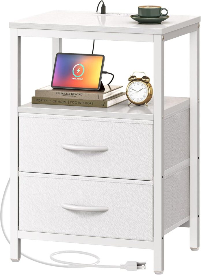 Our Take on the Huuger Nightstand: Stylish Storage with Charging Power