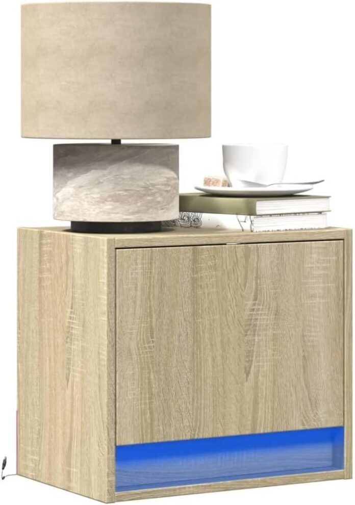 How We Transformed Our Bedroom with Sonoma Oak Wall Nightstands