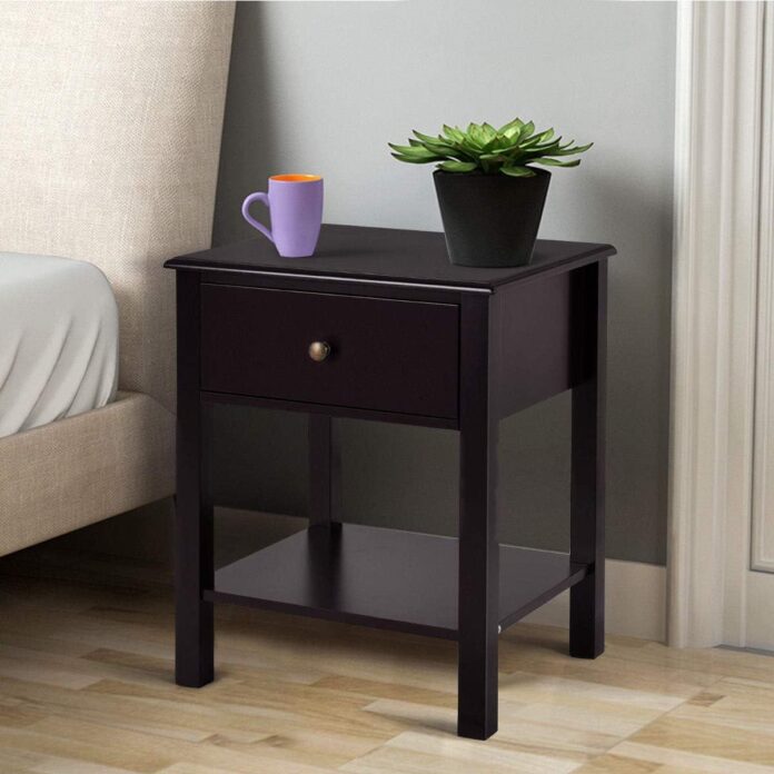 Our Honest Take: Stylish Brown Nightstand with Smart Storage