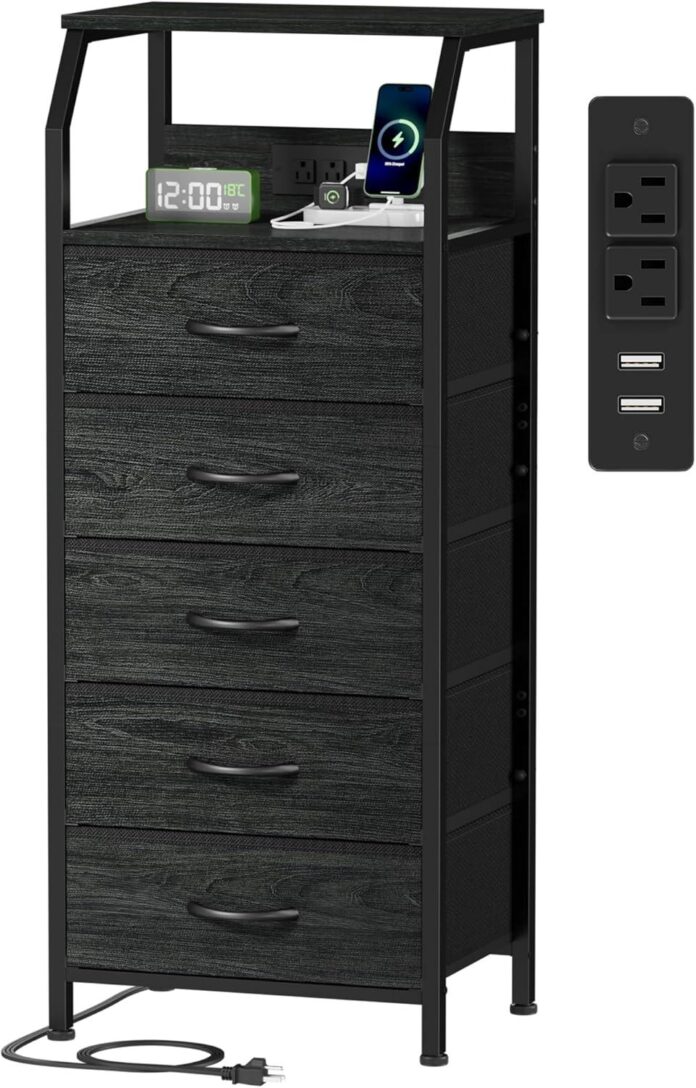 Our Review: Furnulem 5-Drawer Dresser with Smart Charging Station
