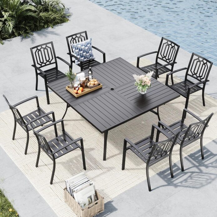 Our Honest Take on the MFSTUDIO 9-Piece Outdoor Dining Set