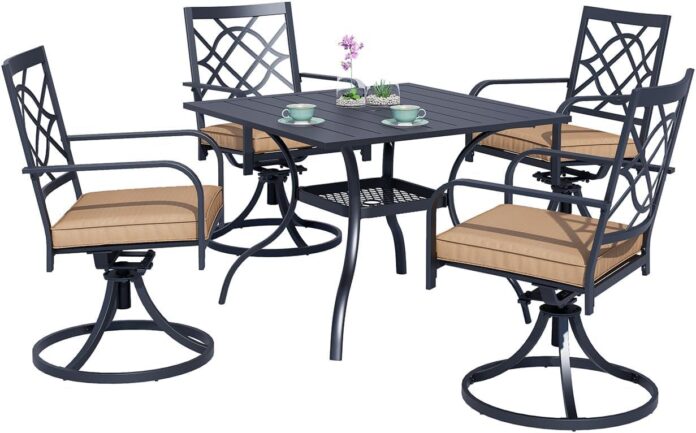 Our Take on the Classic Black 5-Piece Patio Dining Set