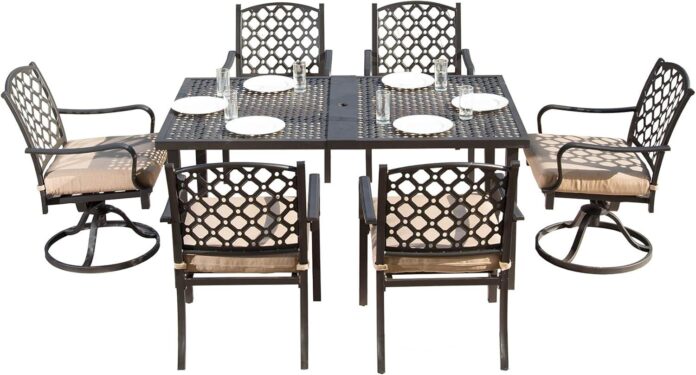 Our Take on the Stylish 7-Piece Outdoor Patio Dining Set