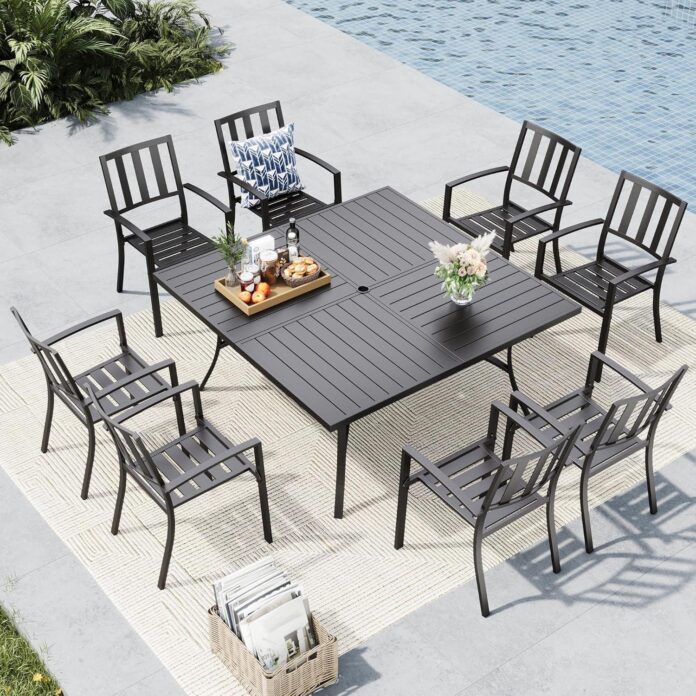 Our Honest Take on the MFSTUDIO 9-Piece Outdoor Dining Set