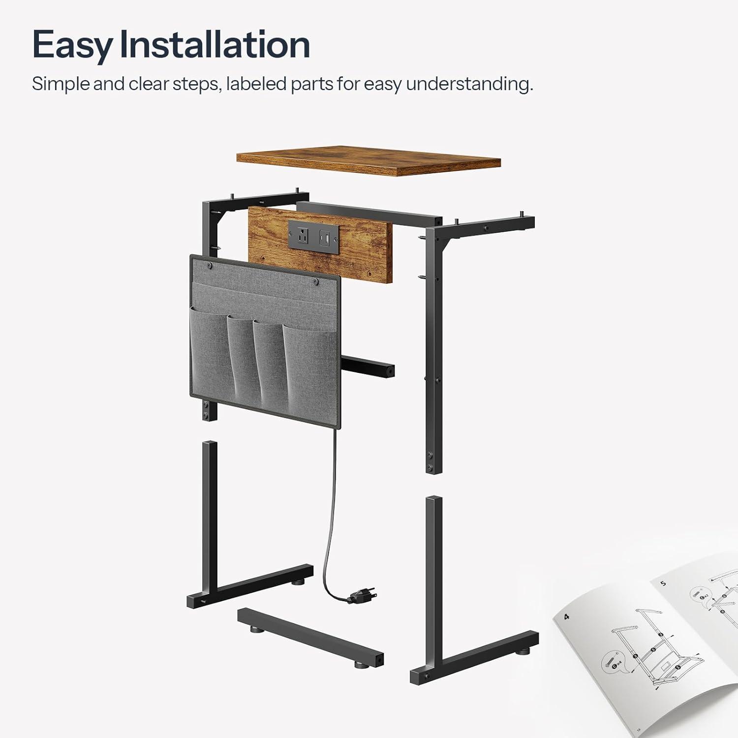our Honest Take on HOOBRO's Space-Saving C Table with Charging