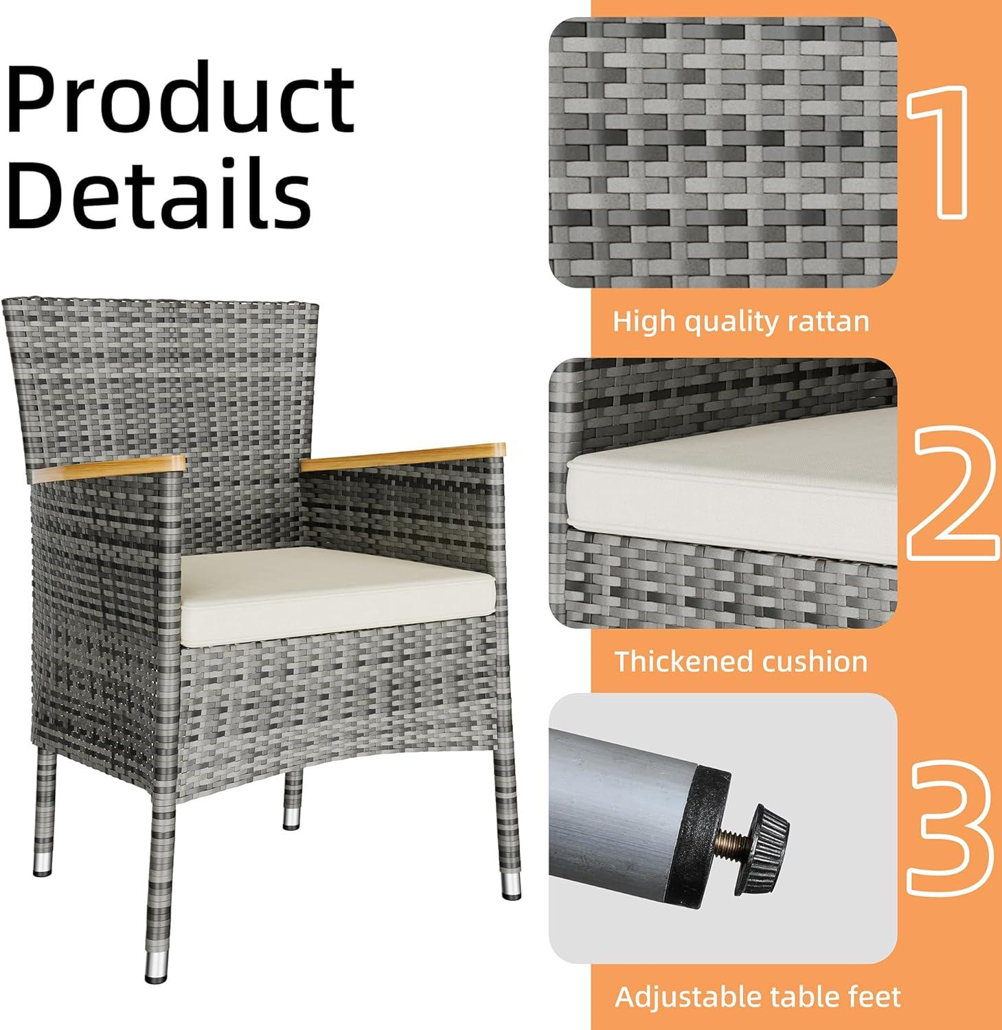 Our Honest Take on the ​Vongrasig 5-Piece Patio Set's Space & Comfort