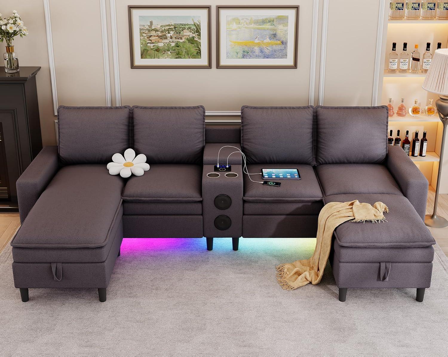 Our Honest take on ⁢the VINGLI 129'' Reversible Sectional Couch