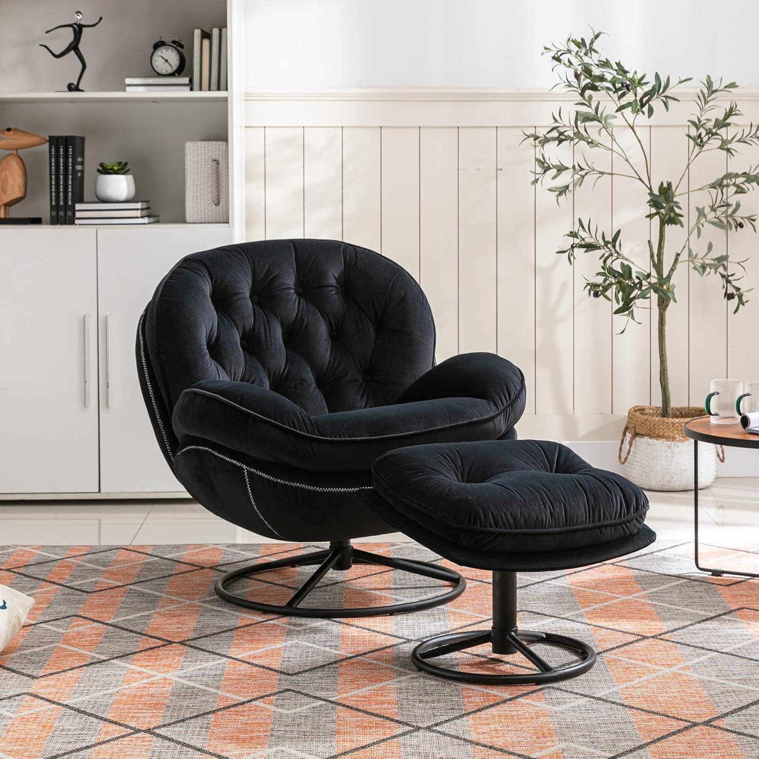 Our honest ‌Take on the Polibi Velvet Swivel Chair & ottoman