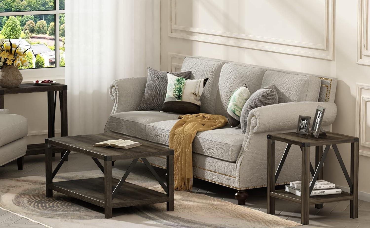 Our Thoughts on the Treocho Farmhouse ​Side Table Set: Stylish & Sturdy