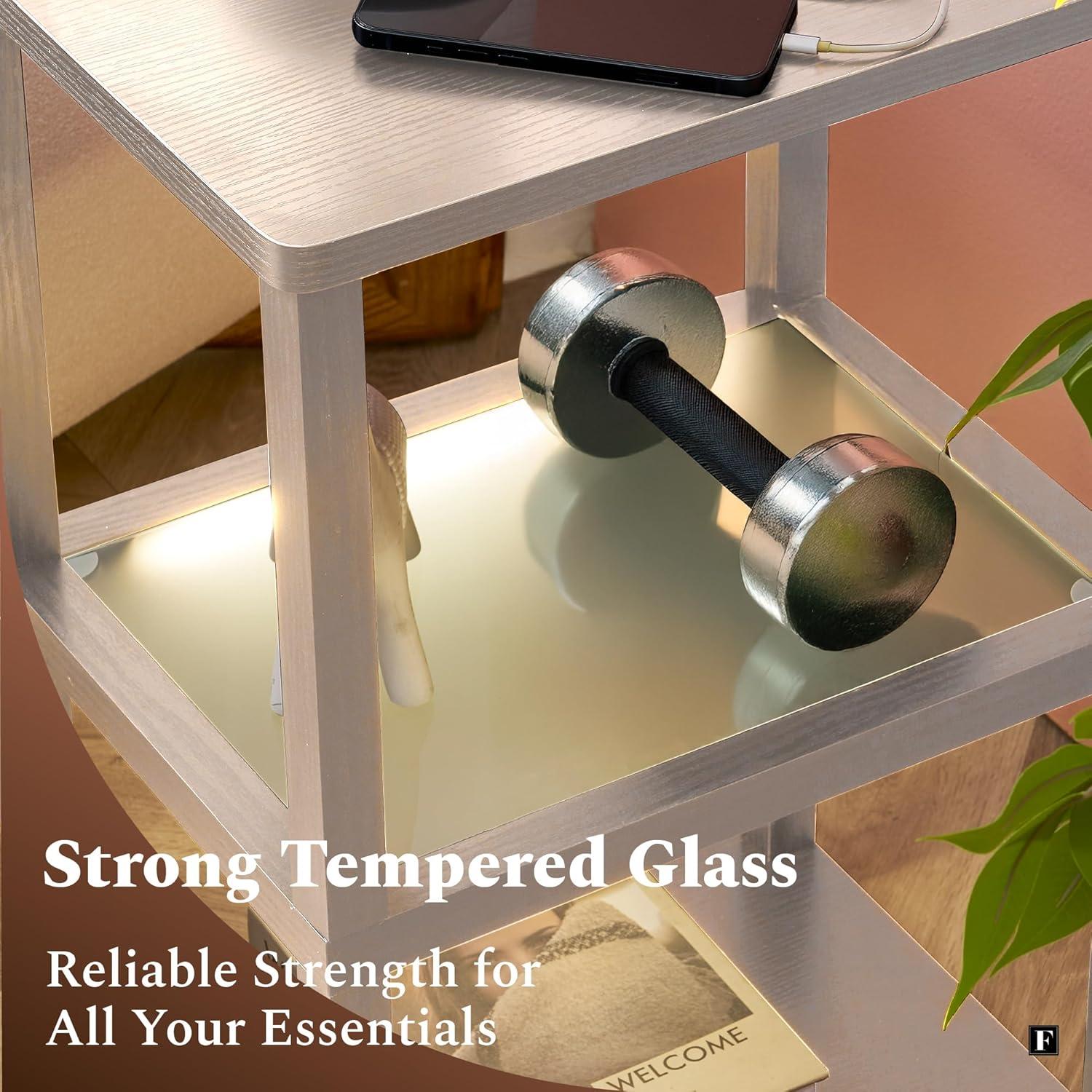 Our Honest take: FENLO Nightstand's Stylish Lighting & Charging Perks
