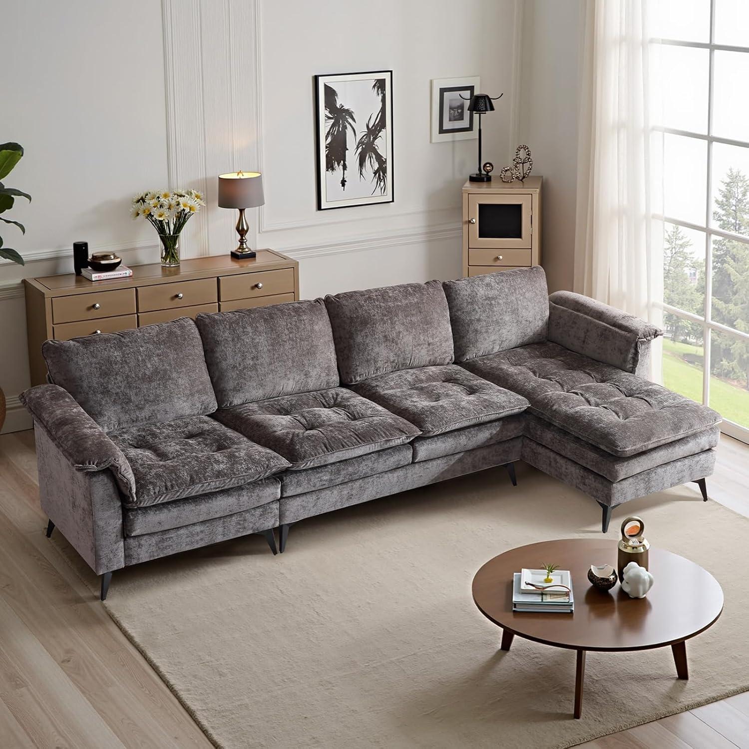 Our Honest Take on the VINGLI 129'' Reversible Sectional Couch
