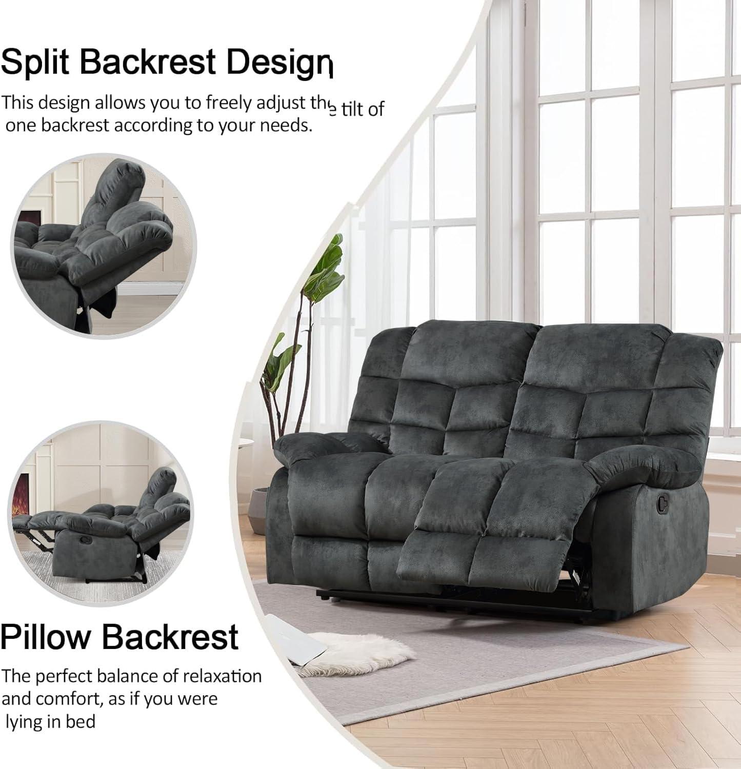 Our Honest Take on CANMOV's Manual Reclining Sofa Set:​ Comfort vs. Size