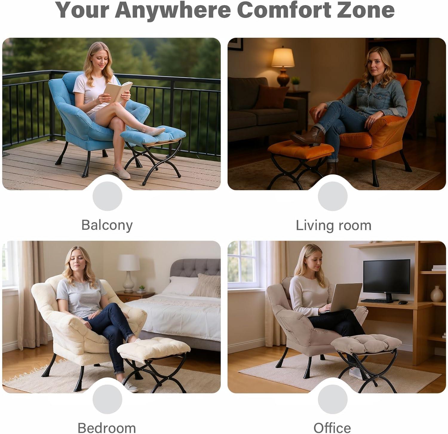 Our Take on the Tiita Lazy Chair with Ottoman: Cozy & Versatile
