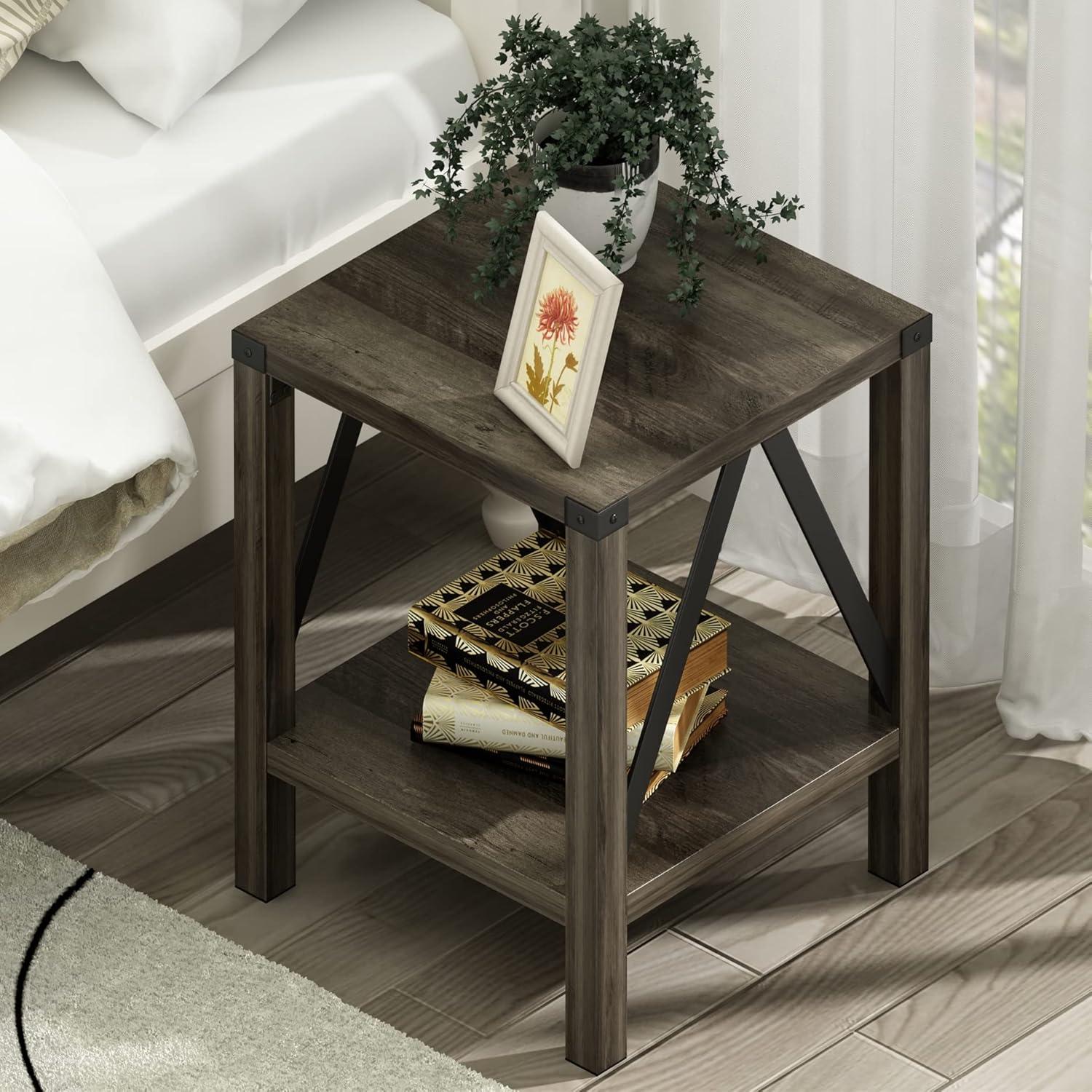 Our Thoughts on the Treocho farmhouse Side Table ​Set: Stylish & Sturdy