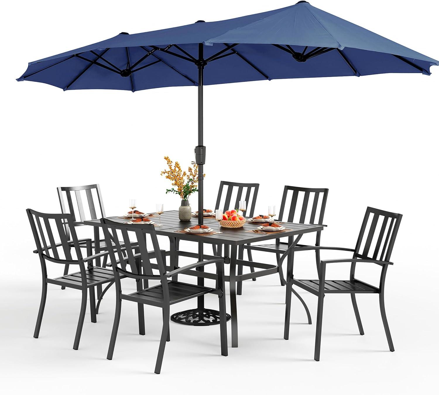 Our ‌Take on⁤ the PHI VILLA 7-Piece Patio Set: Sturdy Style⁣ & Shade