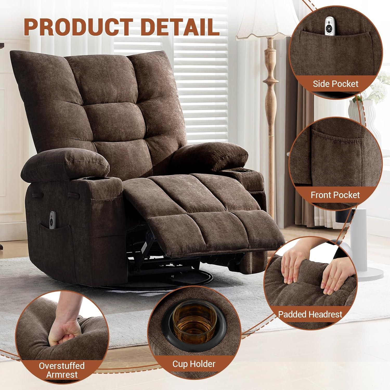 Our Honest⁢ Take on the Swivel‍ Rocker ⁣Recliner with‌ Massage ⁢&‌ Heat