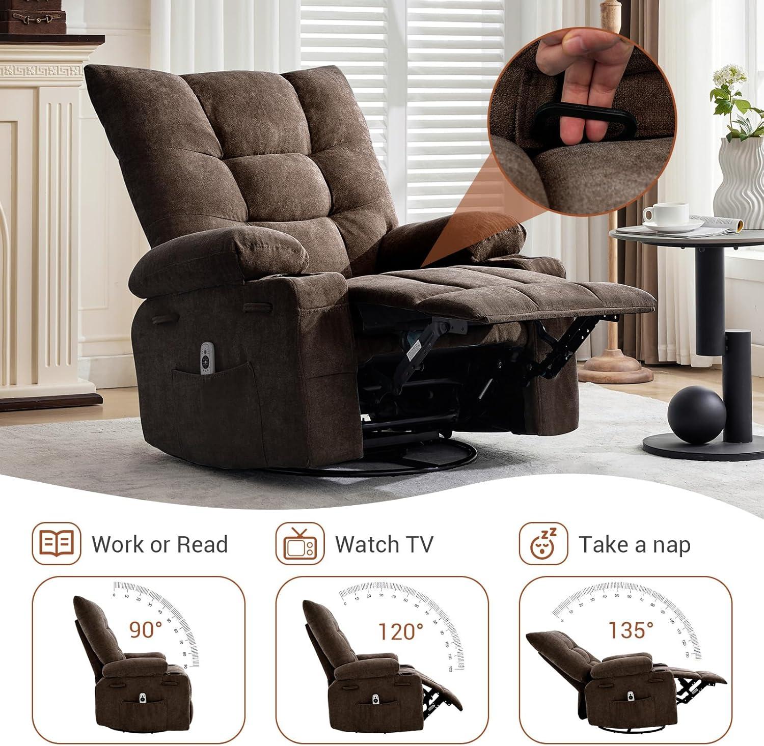 Our‌ Honest Take on the Swivel Rocker Recliner with Massage​ & Heat