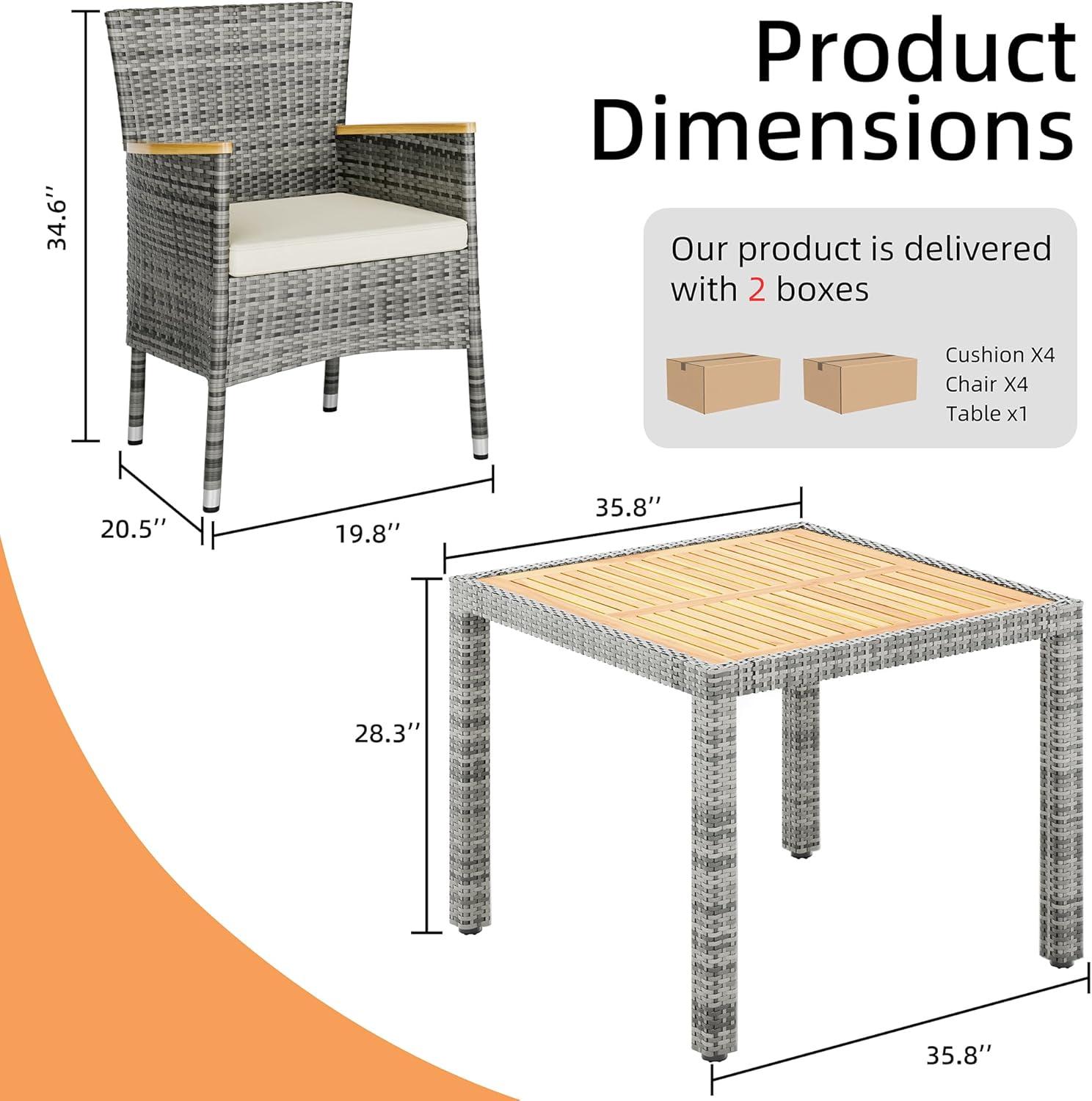 Our Honest ⁣Take on the ‍Vongrasig​ 5-Piece Patio Set's Space & Comfort