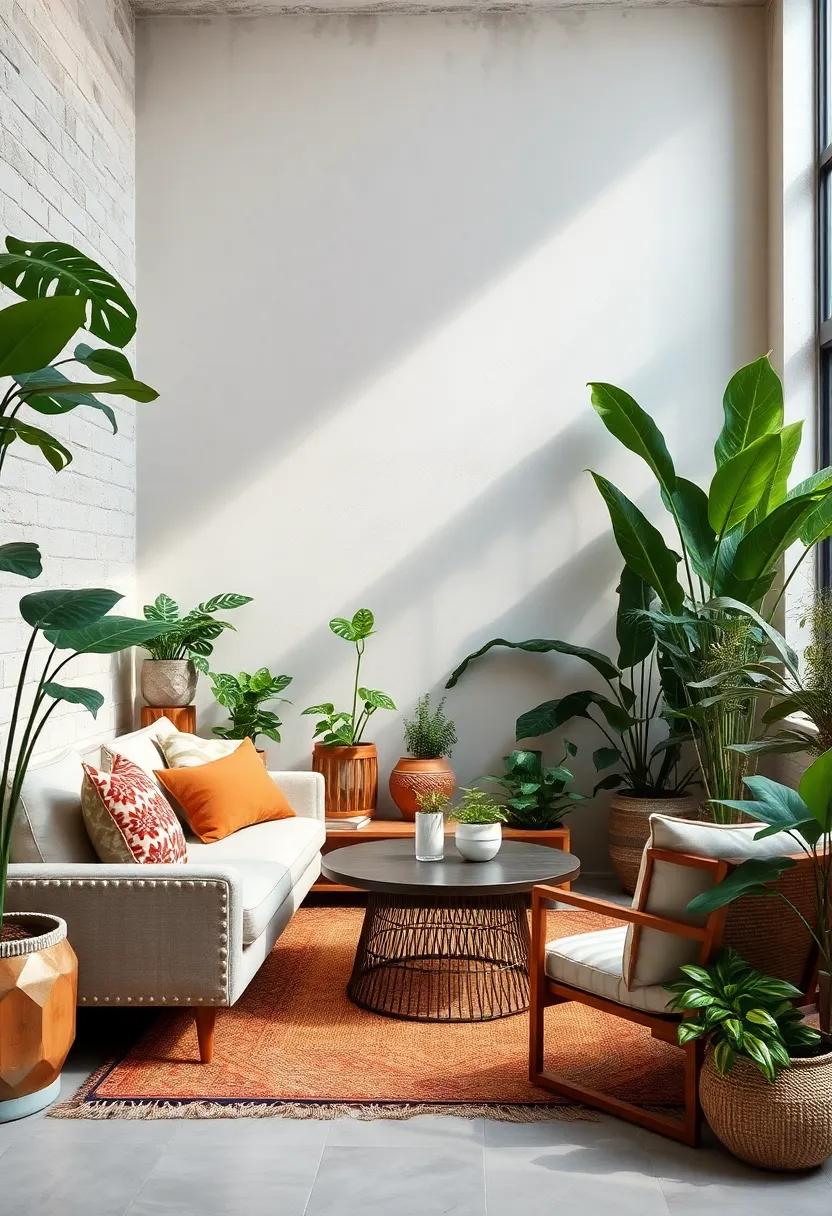 Indoor Gardens Featuring a Variety of Leafy ⁢Plants