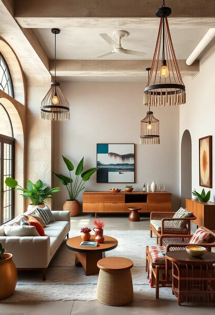 Boho-Chic Light Fixtures with Beaded Details