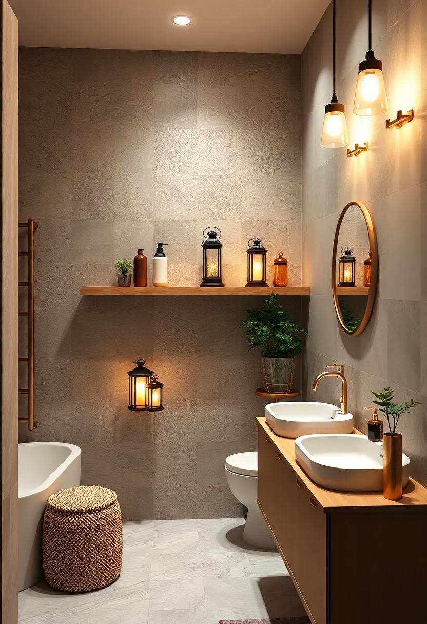 Battery-Operated Lanterns Placed on Open Shelving