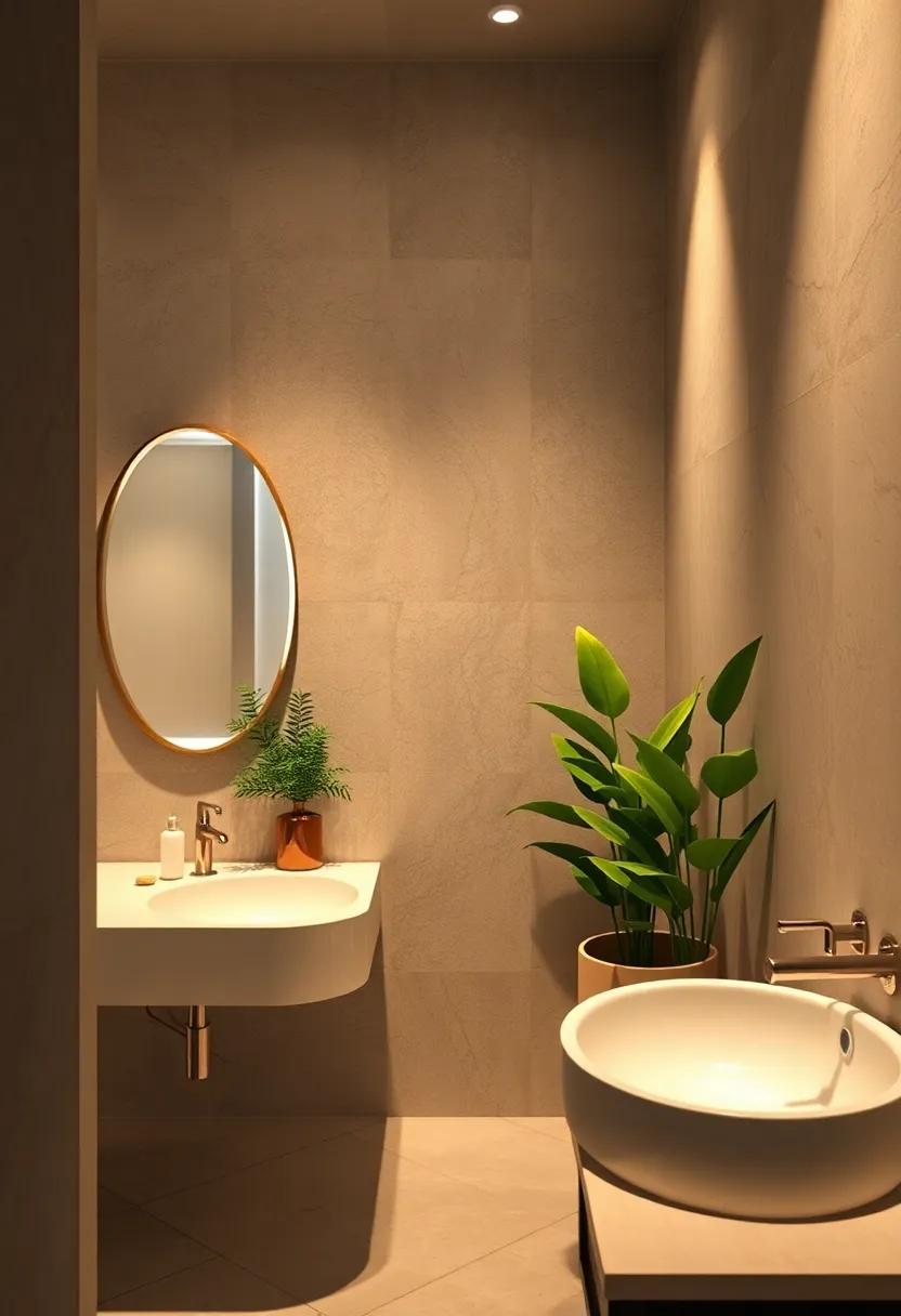 Miniature Spotlights Focused on Art or Plants for Accent