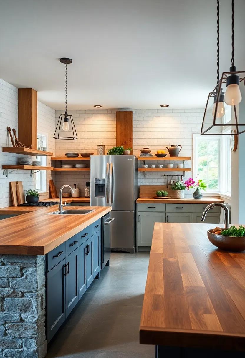 Butcher Block Countertops that Combine Charm and Durability