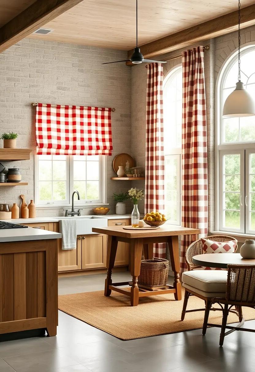 Classic Checkered or Gingham Curtains for⁣ Nostalgic Charm