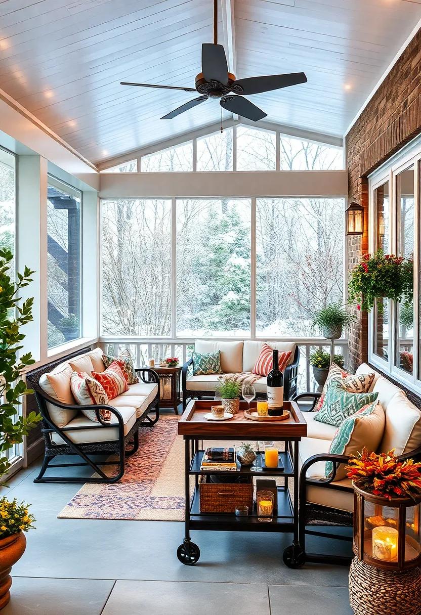 Bring ‍in a ‍small bar cart stocked with warm‌ drink essentials like mulled wine ingredients, spiced teas, and ‌hot cocoa mixes