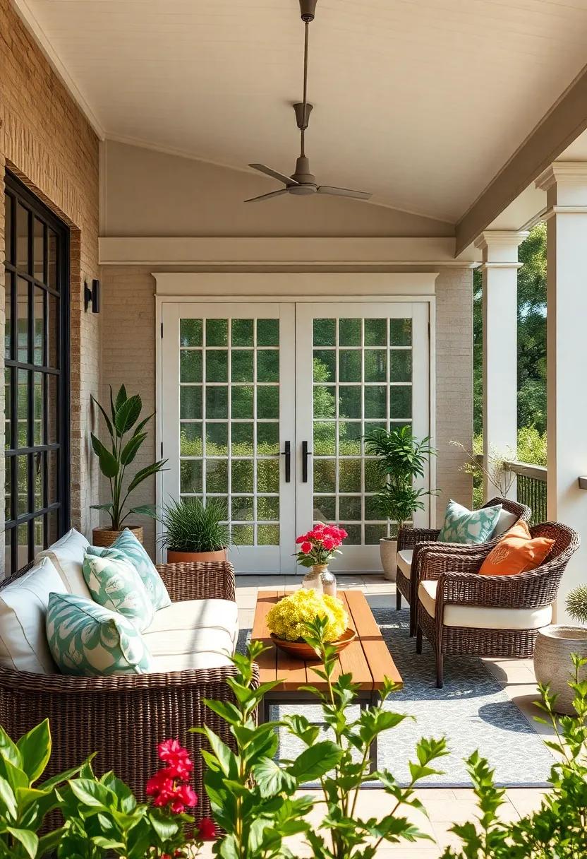 consider sliding doors with decorative grid patterns for a classic and elegant touch