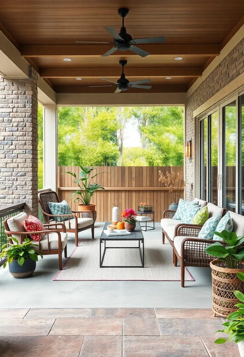 Create a smooth transition space by aligning your interior flooring with the porch area through sliding door installation