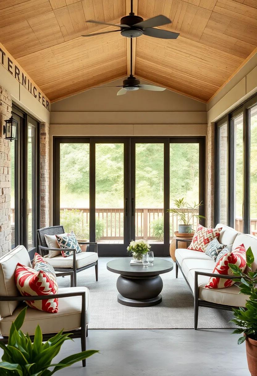 Equip your sliding doors with smart locks for enhanced security and convenience on your screened porch