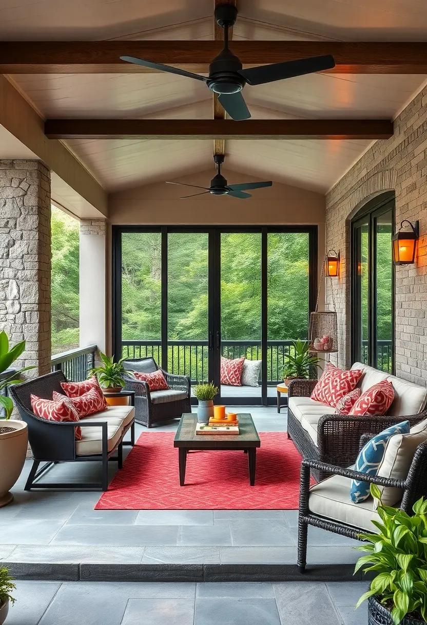 Install sliding doors with insect screens to keep bugs out while letting fresh air in during summer evenings