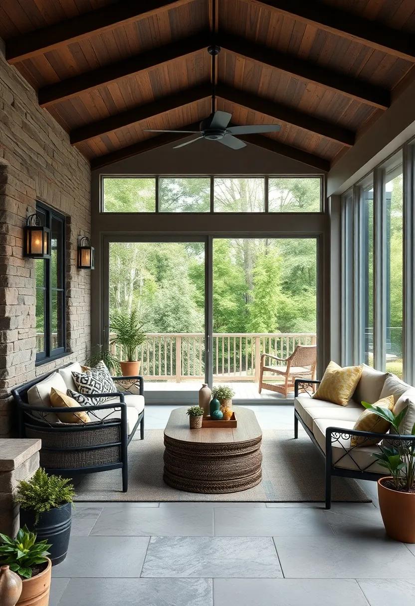 Install double-pane glass sliding doors to improve energy efficiency while maintaining a clear view
