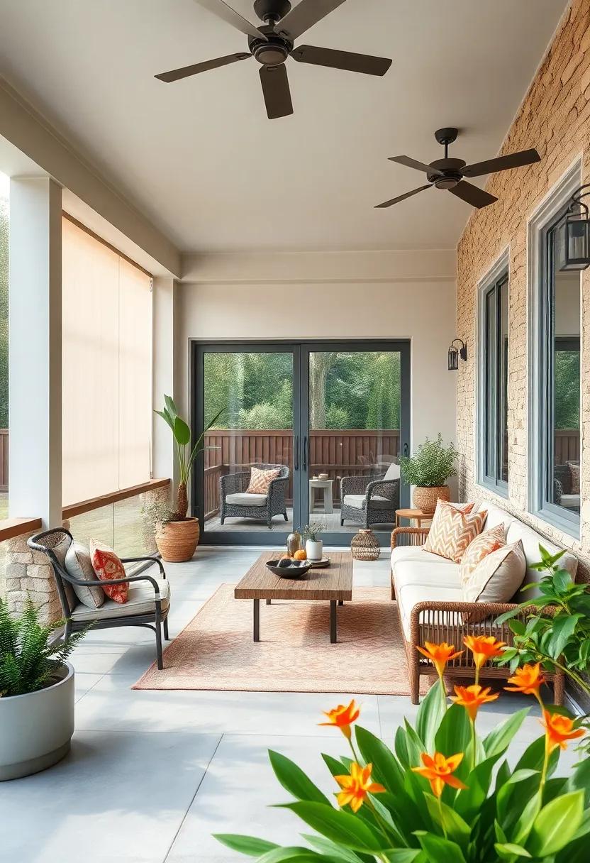 Opt for sliding doors with narrow frames to maximize glass area and outdoor visibility