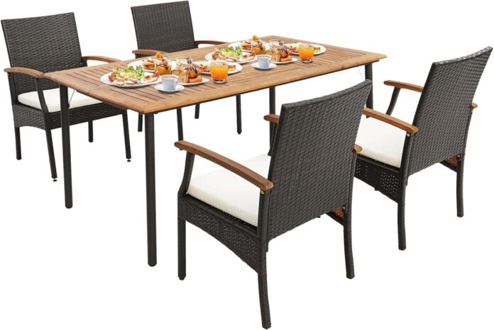 Our Honest Take on the Tangkula 5-Piece Outdoor Dining Set