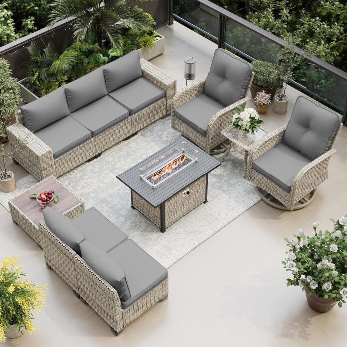 How We Transformed Our Patio with This 10-Piece Fire Pit Set