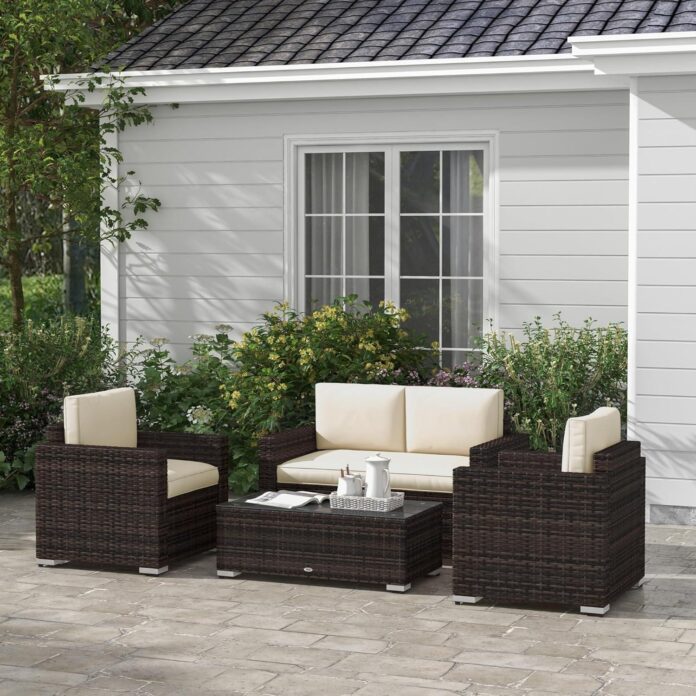 Our Honest Take on the Outsunny 4-Piece Wicker Patio Set