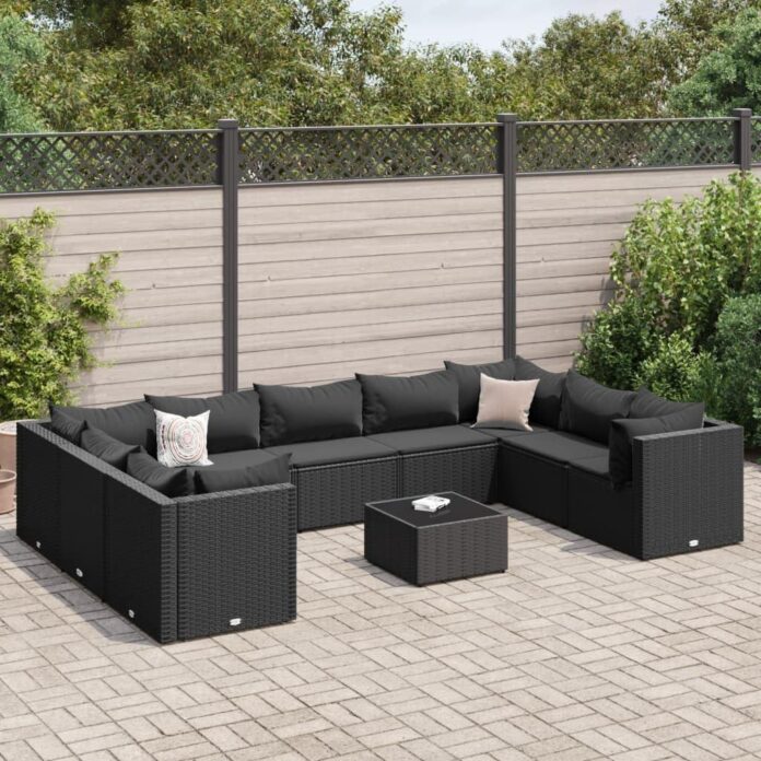 Our Honest Take on the 10-Piece Black Rattan Patio Set