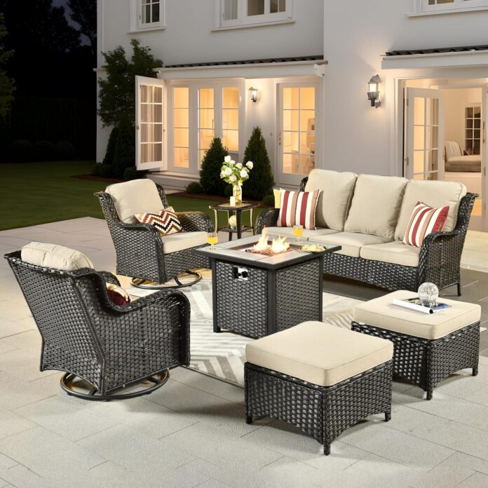 Our Take on the Ovios 7-Piece Patio Set with Cozy Fire Pit