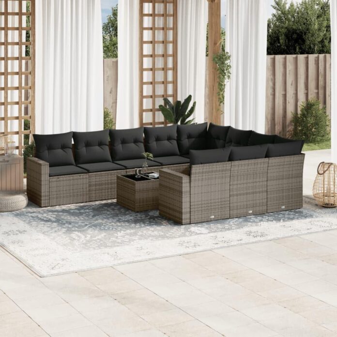 How We Transformed Our Patio with the Grey PE Rattan Garden Sofa Set