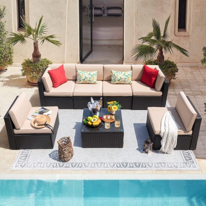 Our Honest Take on the Devoko 7-Piece Outdoor Sectional Sofa Set