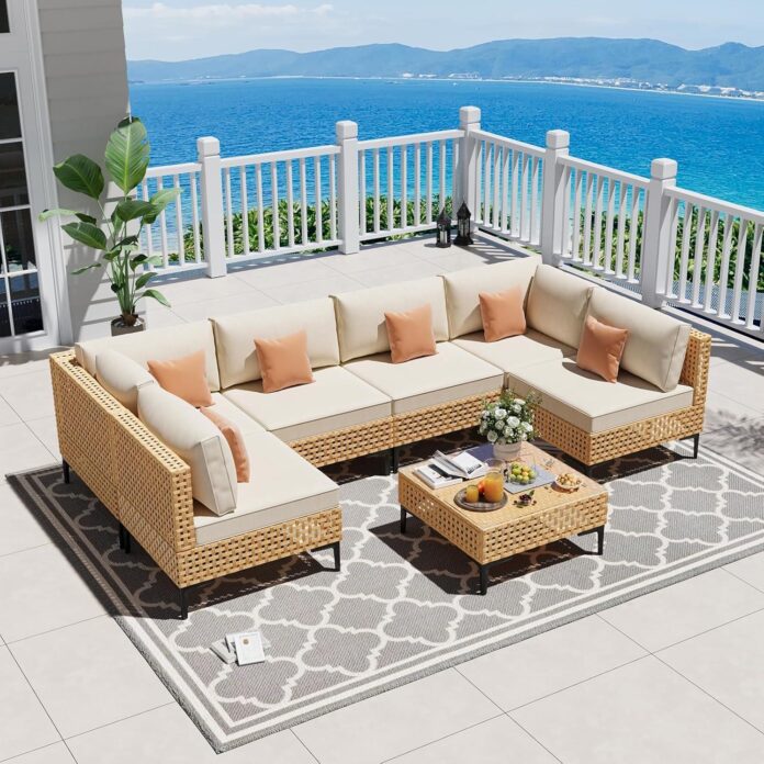 Our Honest Take on the ABCASA 7-Piece Boho Patio Set