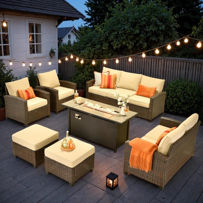 Our Take on the Cozy, Customizable Brown Wicker Patio Set